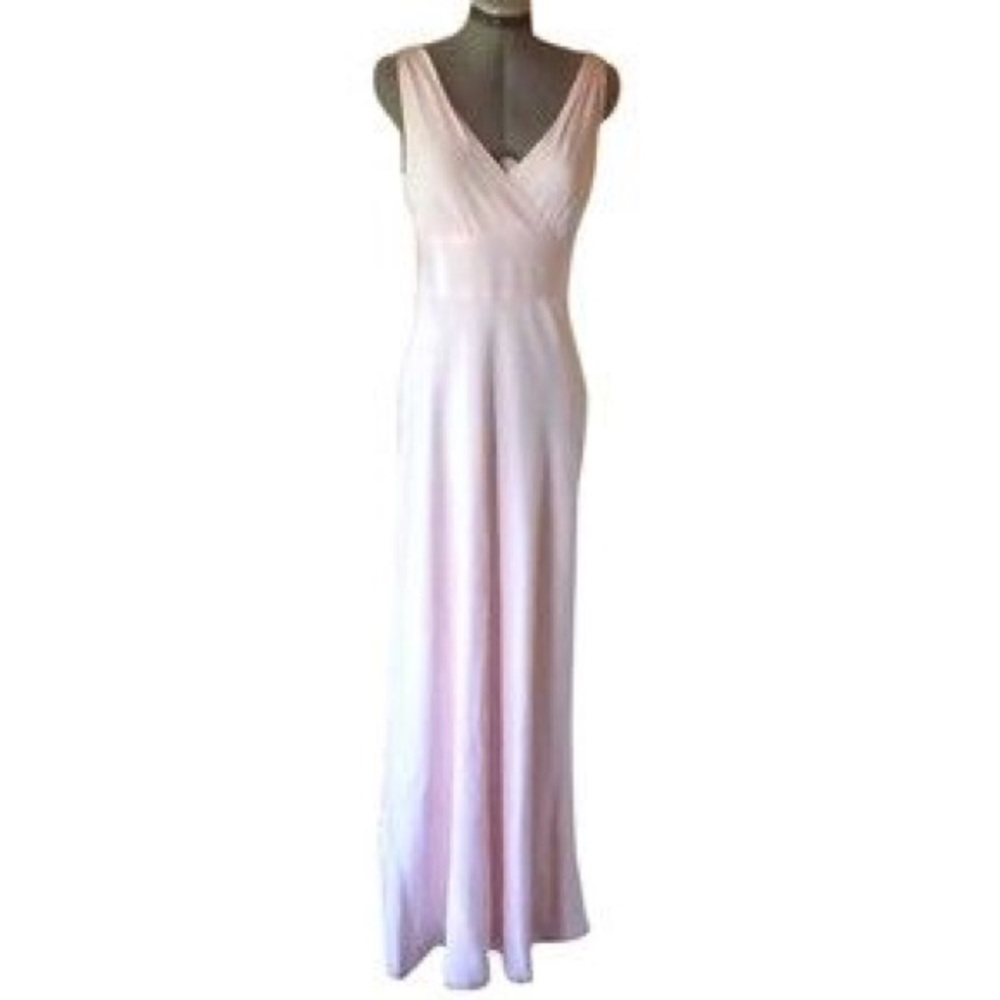 JCrew wedding collection tall pink silk dress