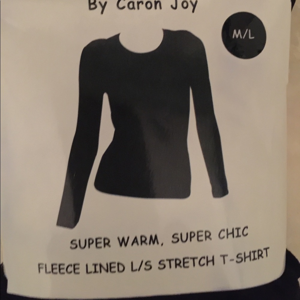 Fleece lined stretch T-shirts
