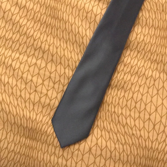 Puccini Dusty Blue silk necktie - Picture 2 of 3
