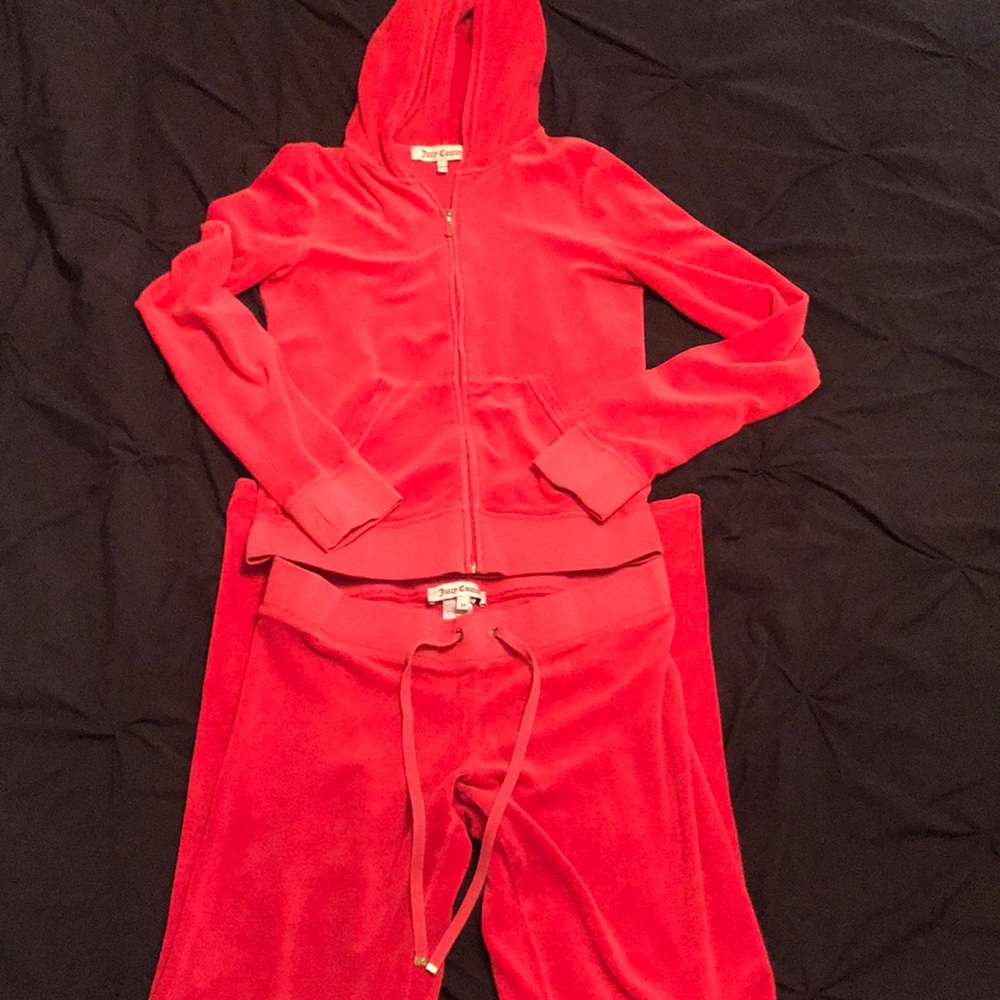 Red Juicy Couture Track Suit