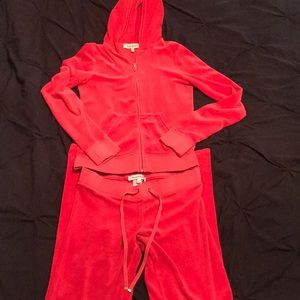 Red Juicy Couture Track Suit