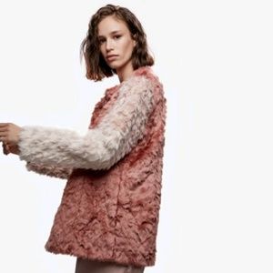 ✨NEW WITH TAG✨ DxZ Tri-colored Faux Fur Coat