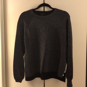J Crew Black Sparkle sweater/sweatshirt.