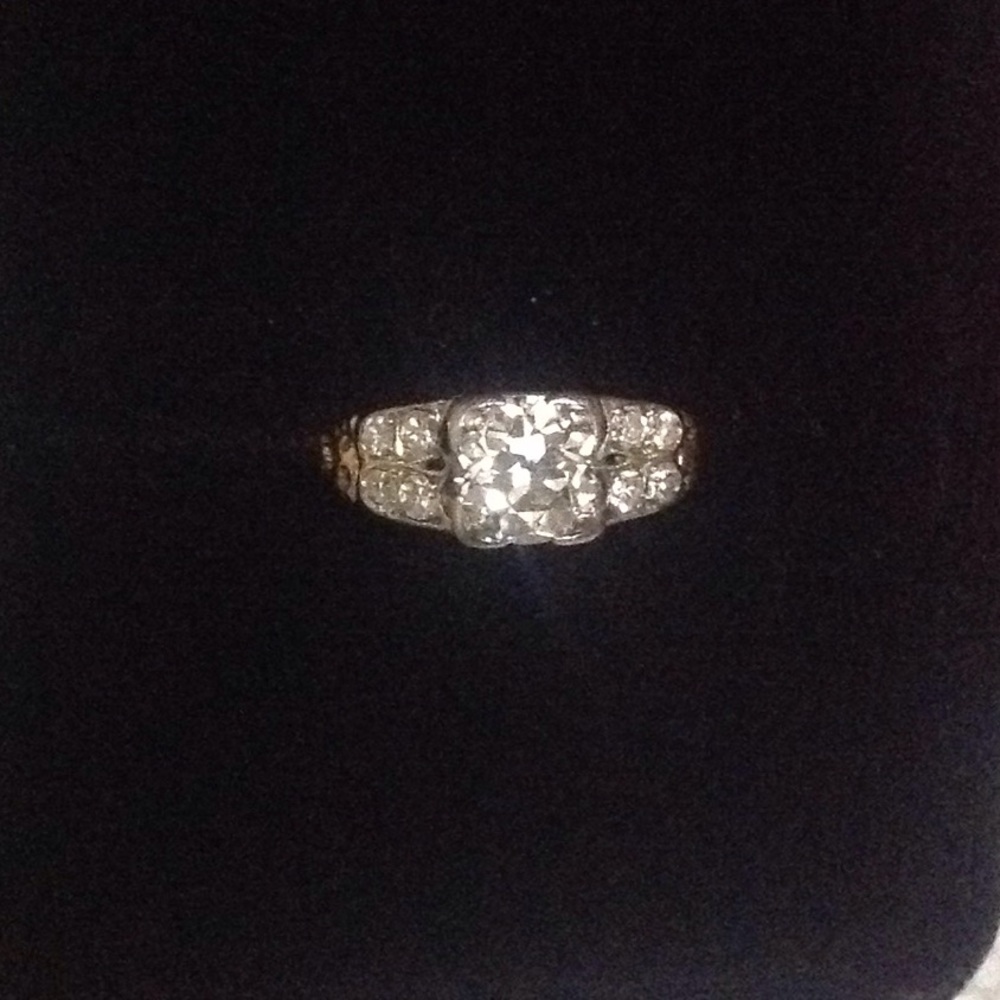 Vintage diamond engagement ring.