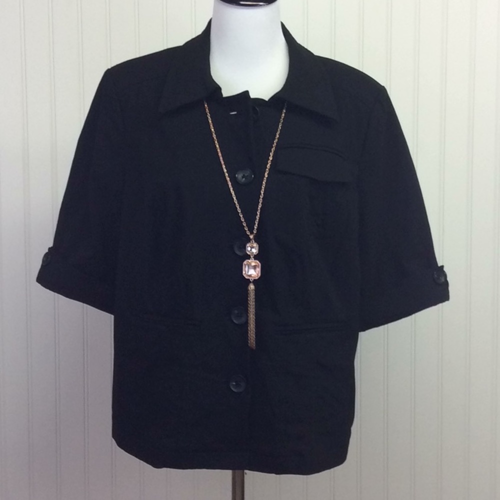 Lane Bryant Short Sleeve Jacket