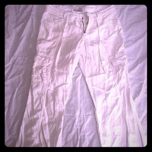 Linen cargo pants