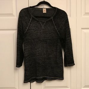 Black Distress Top