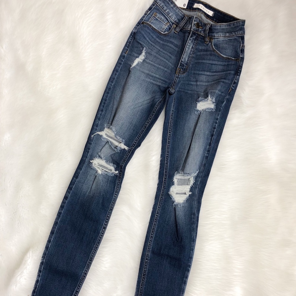 eunina bella super high rise skinny ankle jeans