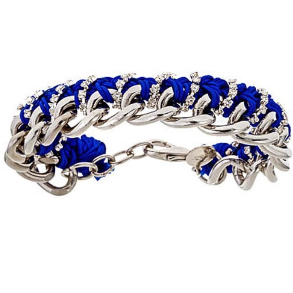 NEW Handmade Braided Rhinestone Chain Bracelet