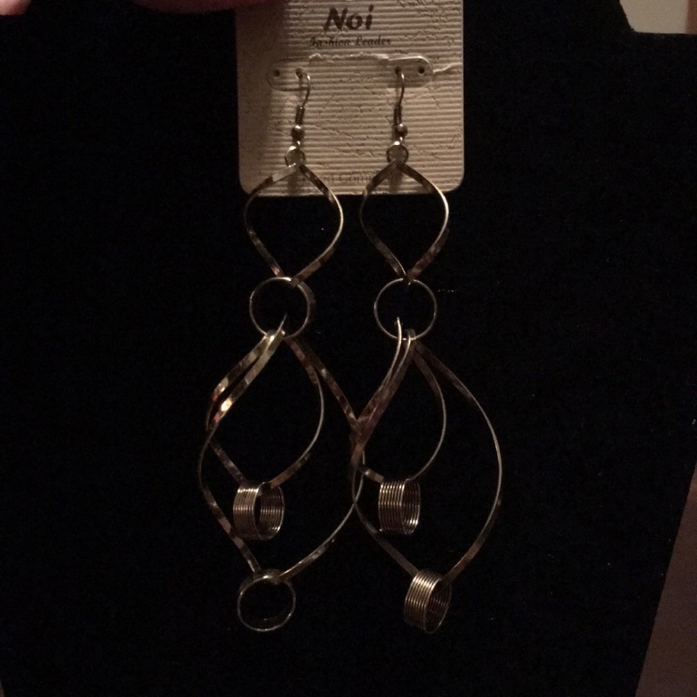 Long Dangling Pierced Earrings