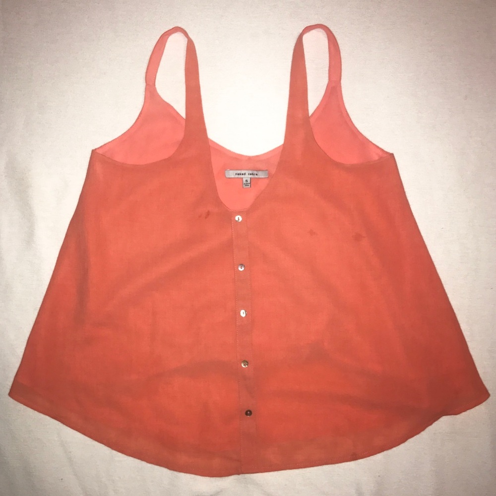 Peach Flowy Tank Blouse