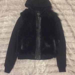 stussy faux fur jacket