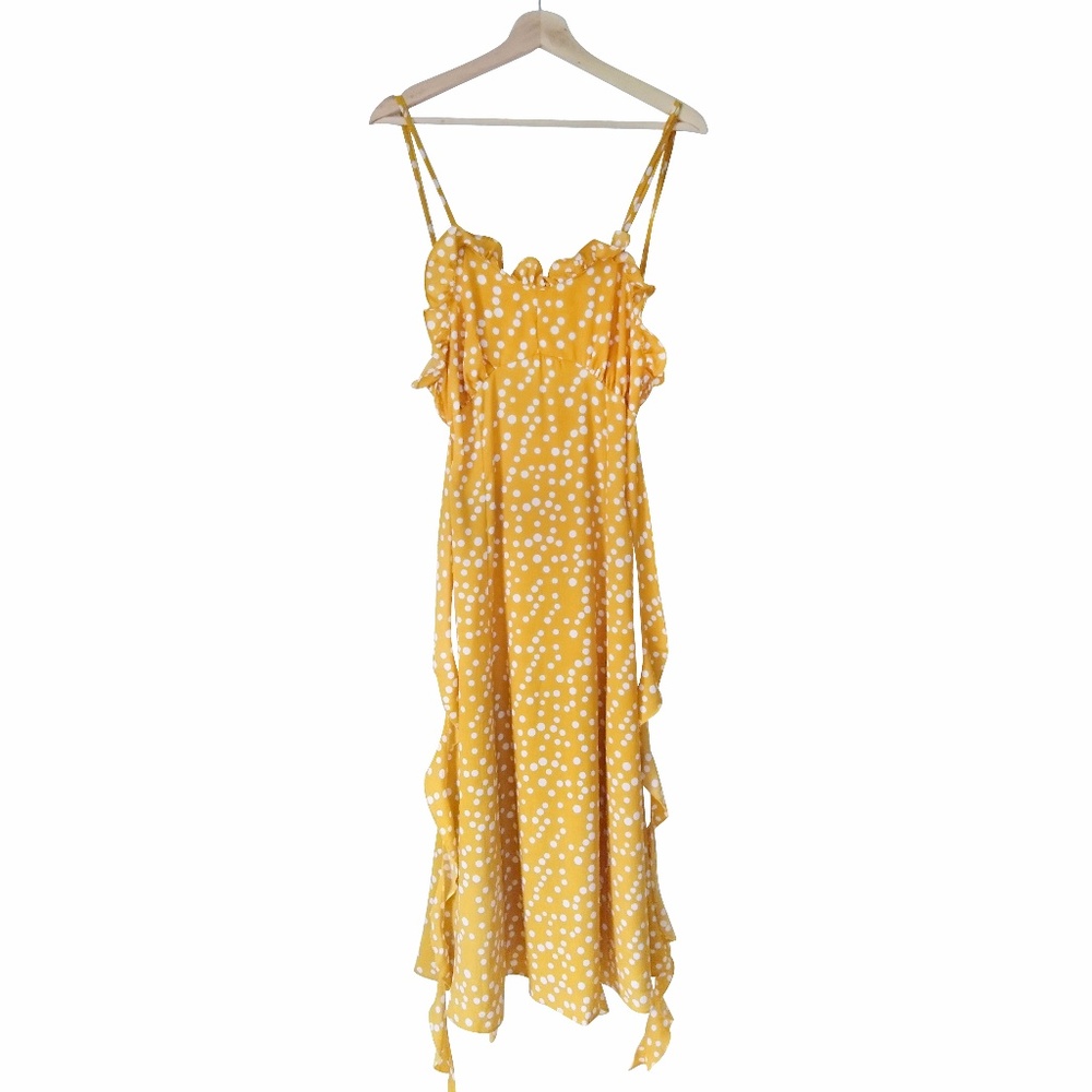 Pretty Polka Dot Yellow Dress!