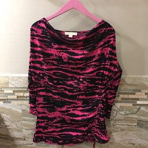 Michael Kors Pink Zebra Top