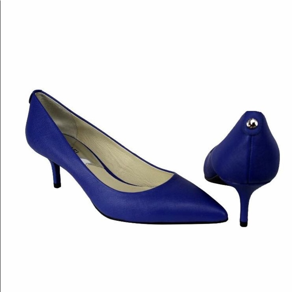 Michael Kors flex kitten pump electric blue nwt
