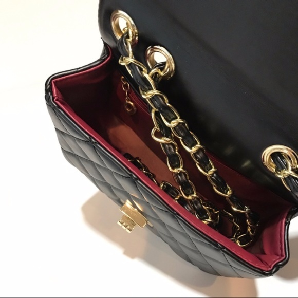 CoCo Classic Mini Flap Crossbody in Patent Black - Picture 3 of 6