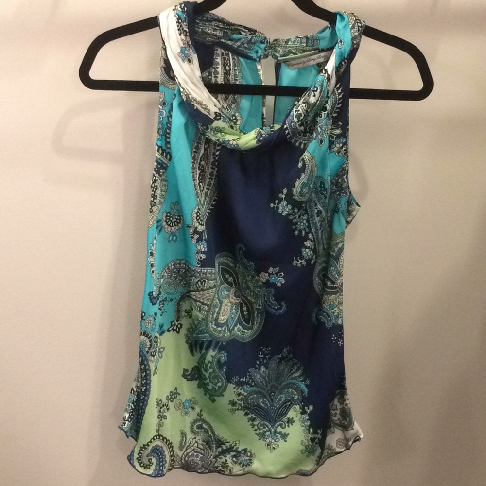 Signature by Larry Levine silk blouse, Petite Sm