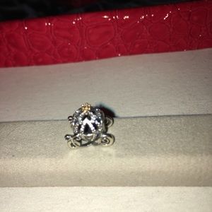 Great Price!!  Disney Pandora gold/silver carriage