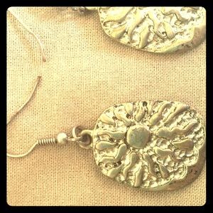 Sunburst Silver Earrings
