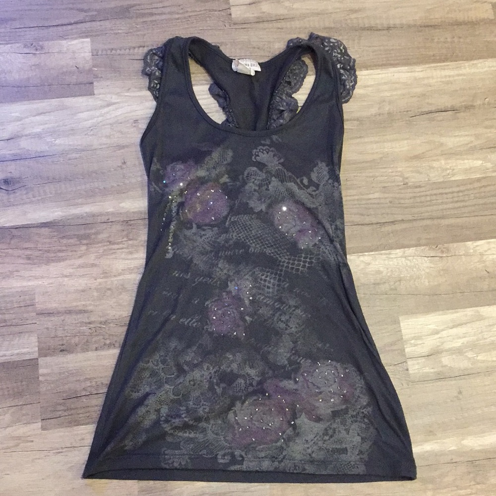 Medium racerback tank.