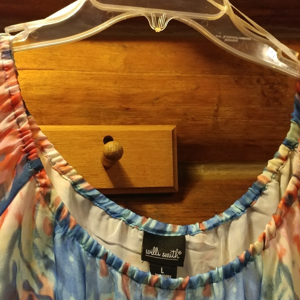 💜3/$10💜Colorful Boho pastel top - Picture 2 of 7