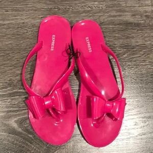 Hott pink flats