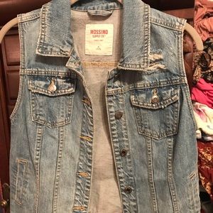 Denim short sleeved vest/jacket