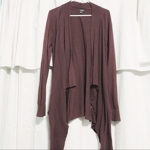 Flowy - tapered front - pockets - cardigan