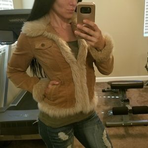 BB Dakota Jacket Faux Tan / Caramel / Khaki Suede