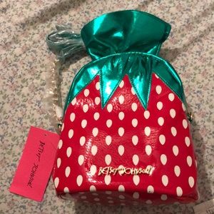 Betsey Johnson strawberry candy purse