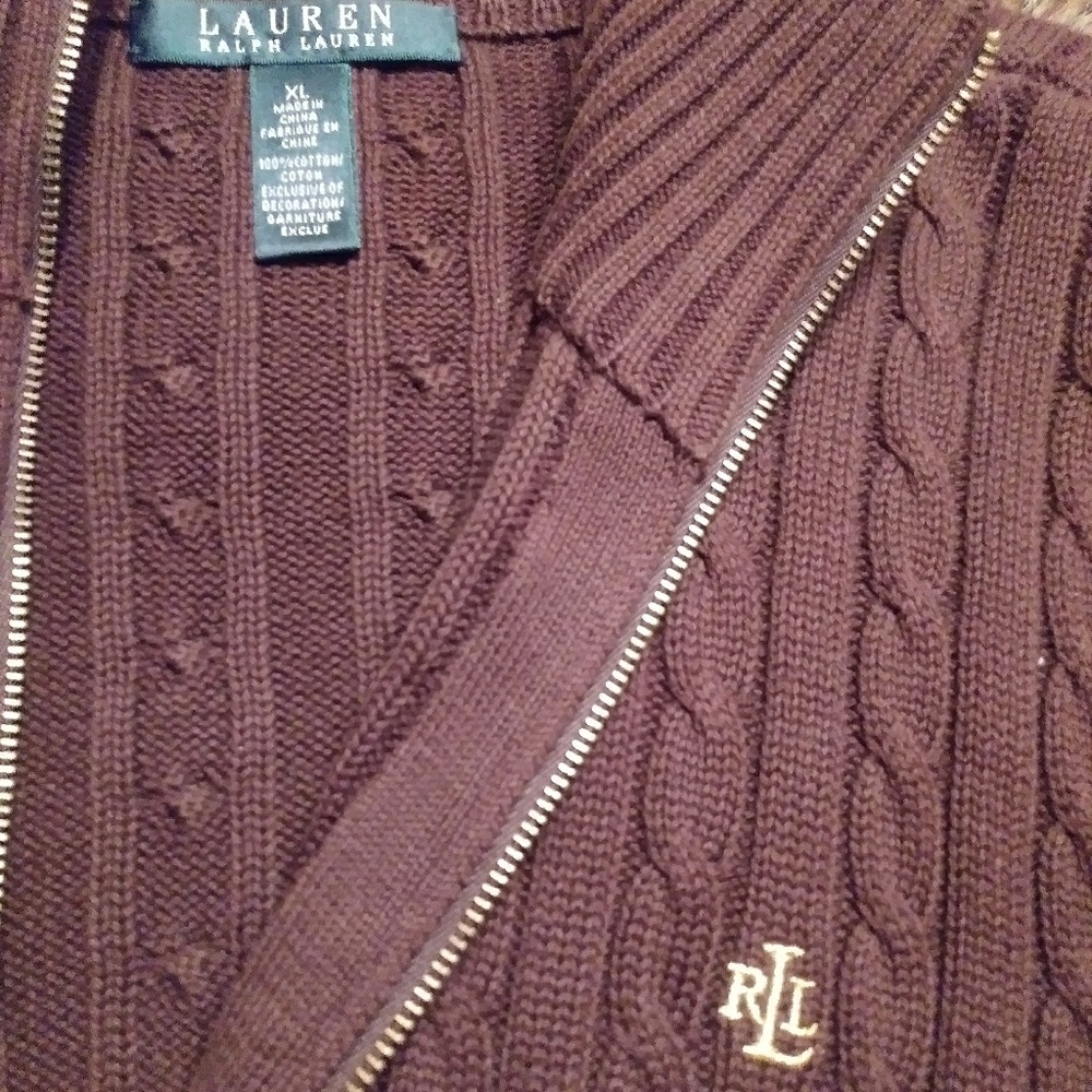 ***SOLD***Ralph Lauren Womens Zip-up Cardigan