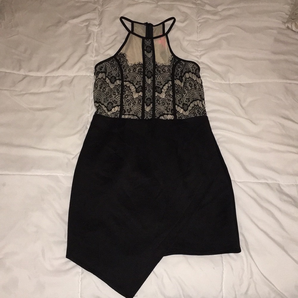 Black tight dress
