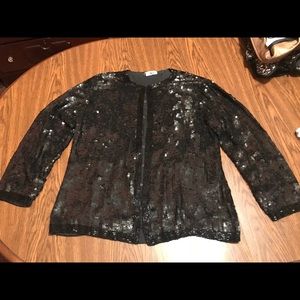 Yves Saint Laurent Sequin Cardigan Blazer