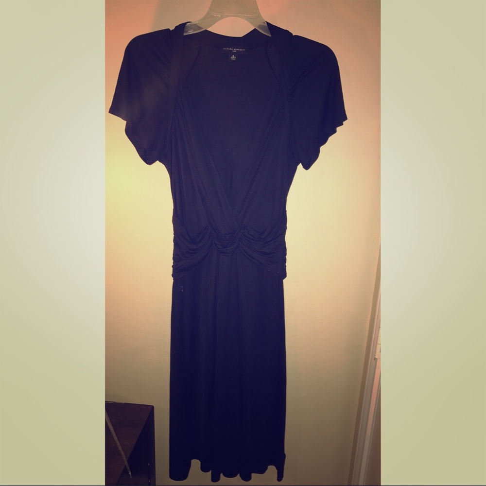 Black silk dress