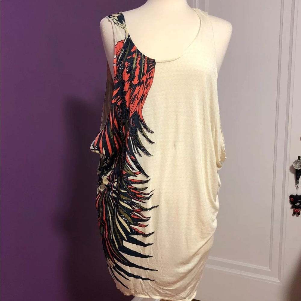 Beads tunic or dress size 2