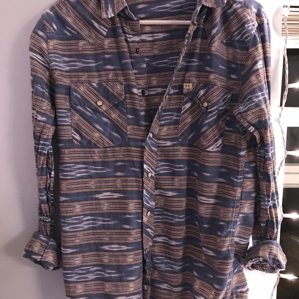 western/vintage button up