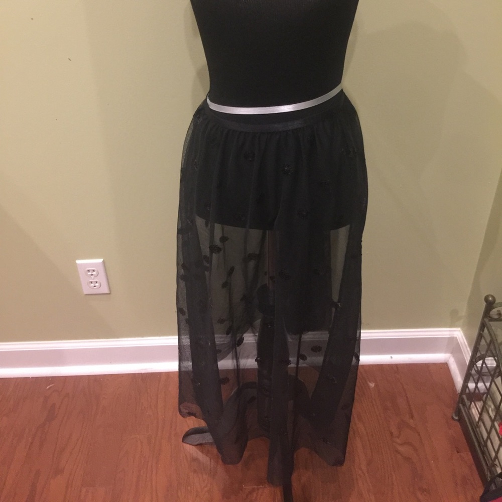 Sheer skirt