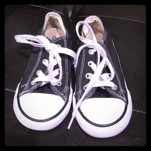 Black and White Converse shoes