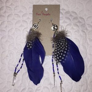 Free people feather earrings