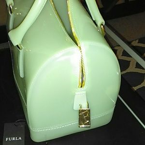 Mint green furla bag excellent condition