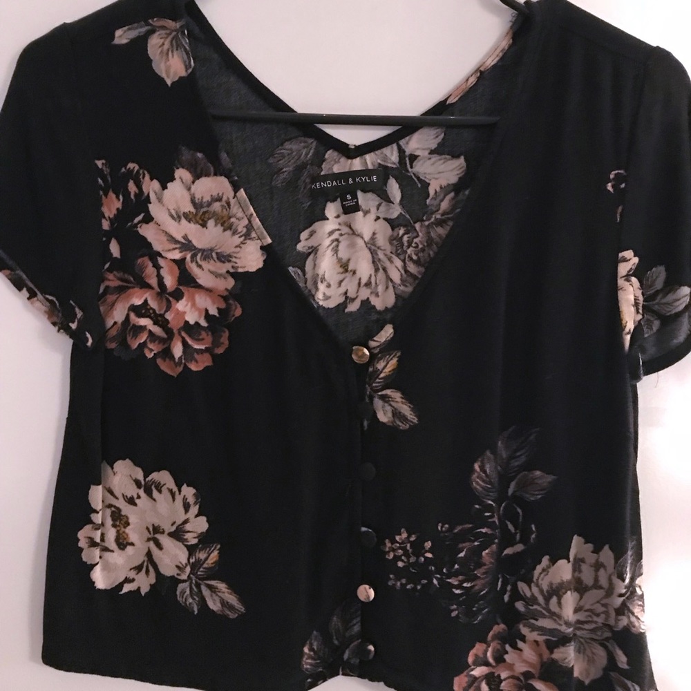 floral crop top