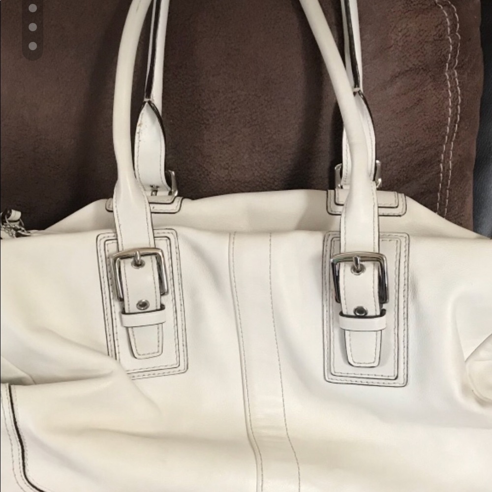 White leather coach SOLD
