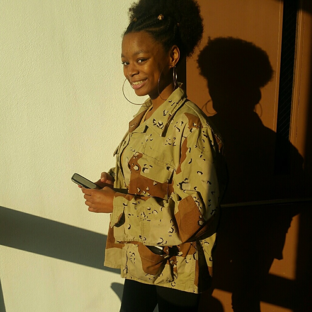 REVAMPED! UpCycled Tan Camo Kalaga Banjara Jacket