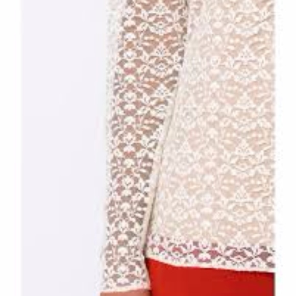 Stella McCartney Long Sleeve Lace Top SMALL - Picture 4 of 8