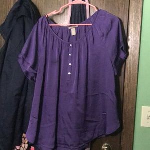 Dressy short sleeve blouse