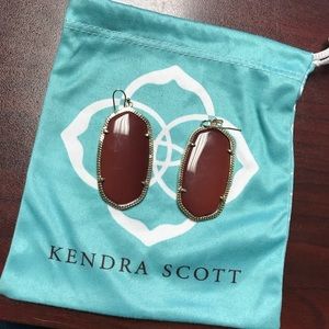 Kendra Scott Danielle Earrings - Dark Red
