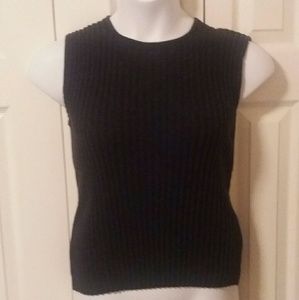90s Black Sweater Vest