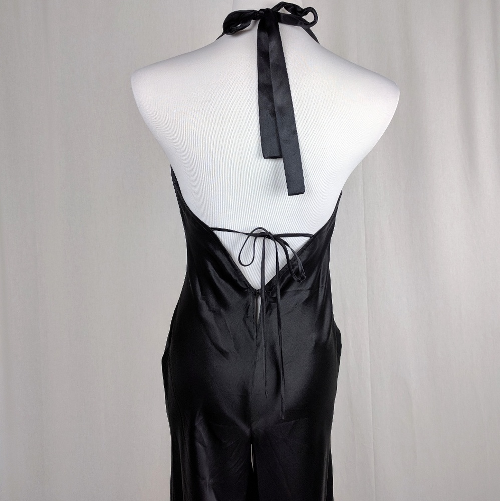 ⬇️$98 Victoria' Secret RARE Satin Halter Pantsuit - Picture 4 of 7