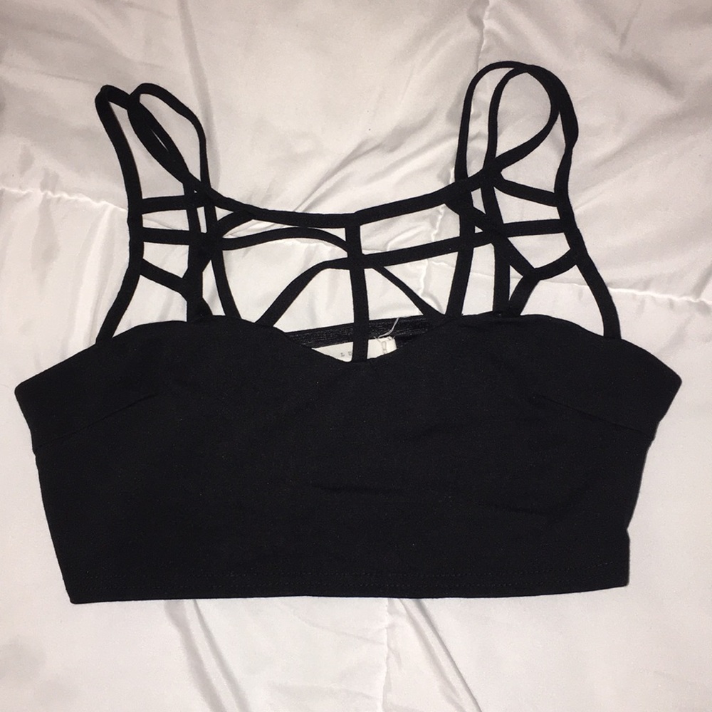 Black crop top