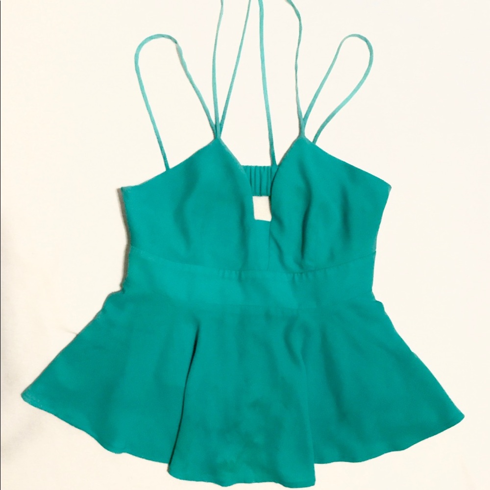 Express - Teal Strappy Tank